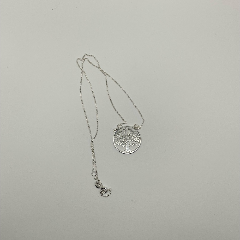 Elegant Silver Tree of Life Necklace